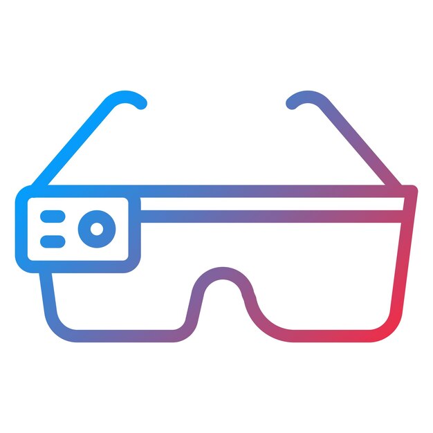 Imagen vectorial del icono del equipo de realidad aumentada Se puede utilizar para el espacio de coworking