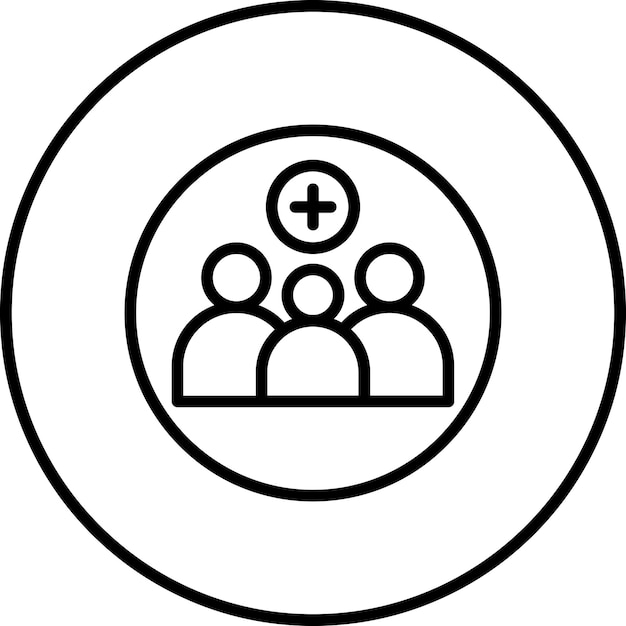 Imagen vectorial del icono del Equipo de Respuesta de la Comunidad Se puede utilizar para los Servicios Públicos