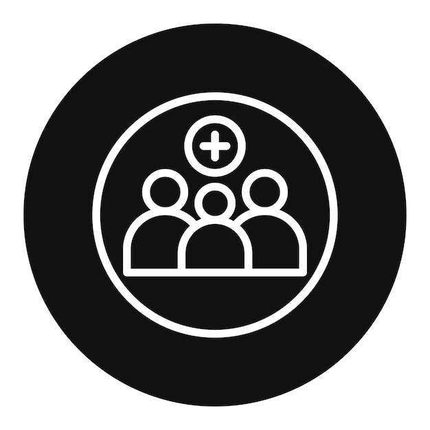 Imagen vectorial del icono del Equipo de Respuesta de la Comunidad Se puede utilizar para los Servicios Públicos