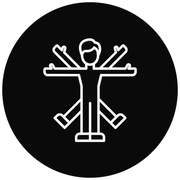 Imagen vectorial de icono ergonómico Puede utilizarse para la comodidad