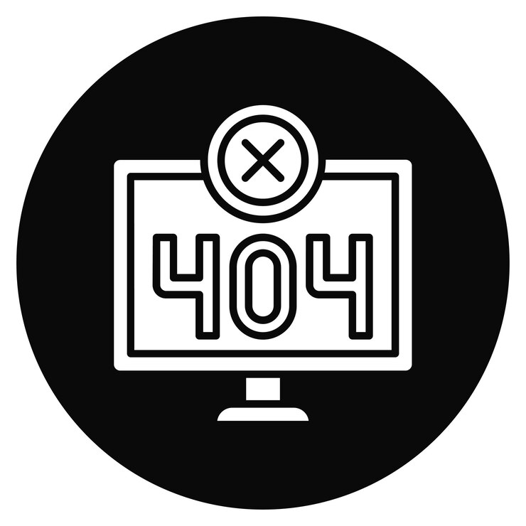 Vector imagen vectorial de icono de error 404 se puede usar para ciencias de la computación
