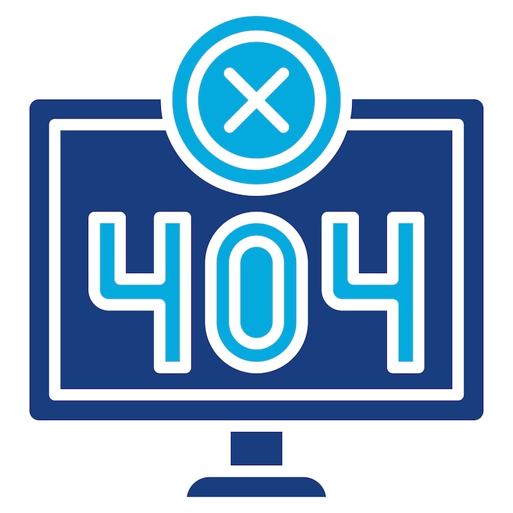 Vector imagen vectorial de icono de error 404 se puede usar para ciencias de la computación