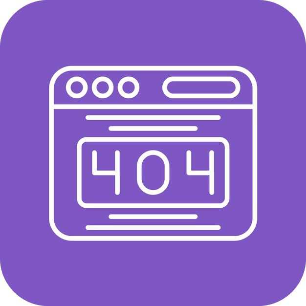 Imagen vectorial de icono de error 404 Se puede utilizar para el marketing en Internet