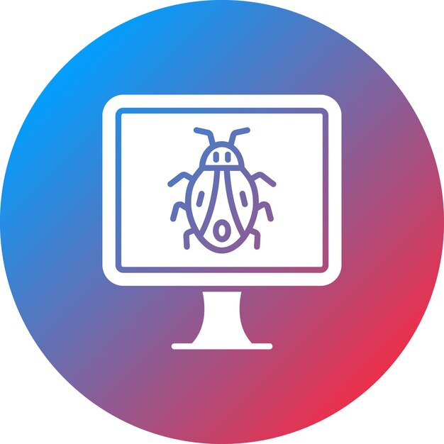 Imagen vectorial del icono de error de la computadora Se puede utilizar para la seguridad