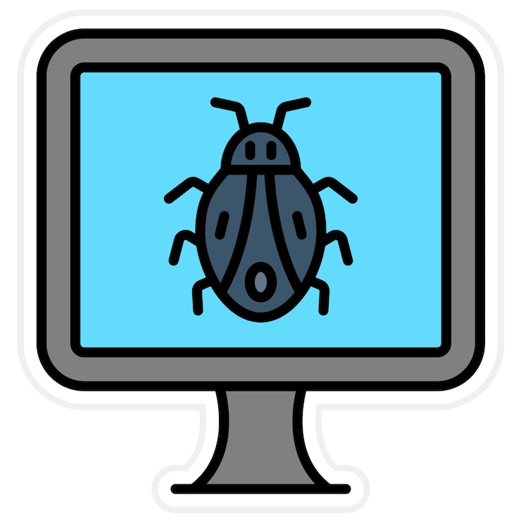 Vector imagen vectorial del icono de error de la computadora se puede utilizar para la seguridad