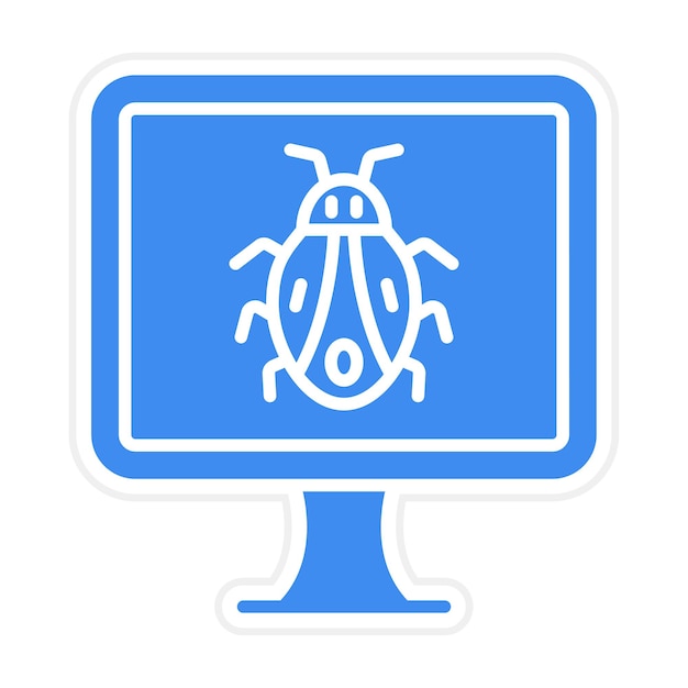 Imagen vectorial del icono de error de la computadora Se puede utilizar para la seguridad
