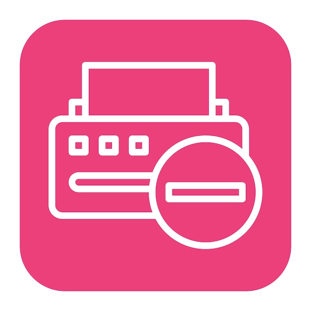 Imagen vectorial del icono de error de la impresora Puede utilizarse para imprimir