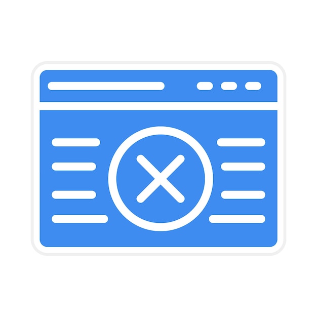 Imagen vectorial del icono de error Se puede utilizar para la batería y la energía