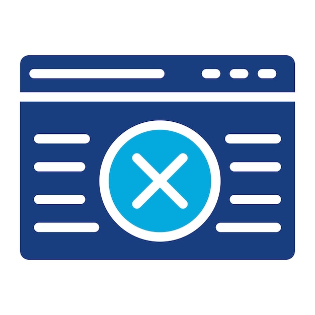 Imagen vectorial del icono de error Se puede utilizar para la batería y la energía