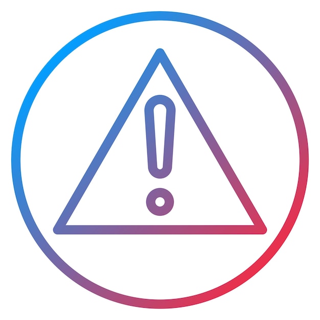 Imagen vectorial del icono de error Puede utilizarse para la impresión 3D