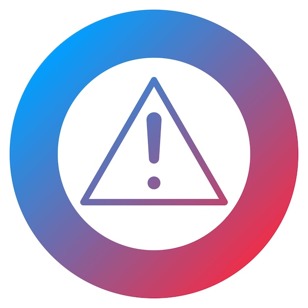 Imagen vectorial del icono de error Puede utilizarse para la impresión 3D