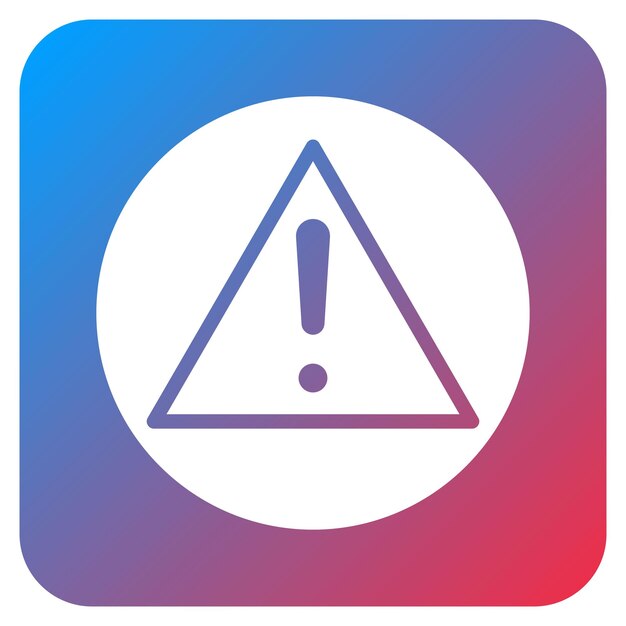 Imagen vectorial del icono de error Puede utilizarse para la impresión 3D