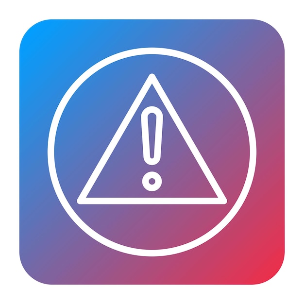 Imagen vectorial del icono de error Puede utilizarse para la impresión 3D