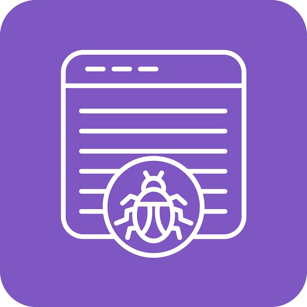 Imagen vectorial del icono de error del sitio web Se puede utilizar para la seguridad cibernética