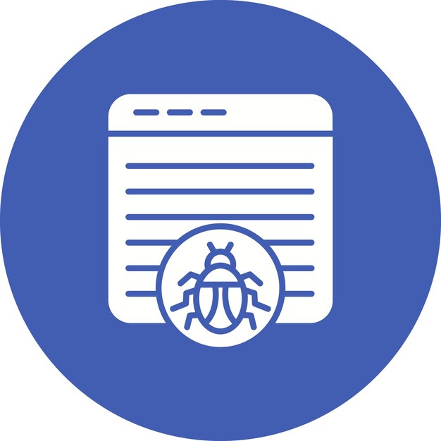 Imagen vectorial del icono de error del sitio web Se puede utilizar para la seguridad cibernética