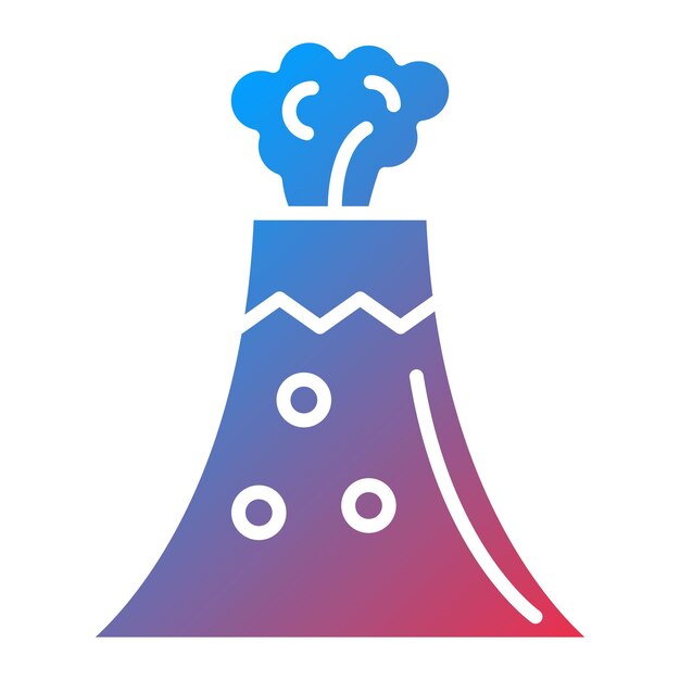 La imagen vectorial del icono de la erupción se puede usar para desastres naturales