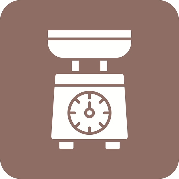 Imagen vectorial del icono de la escala de la cocina Se puede utilizar para artículos para el hogar