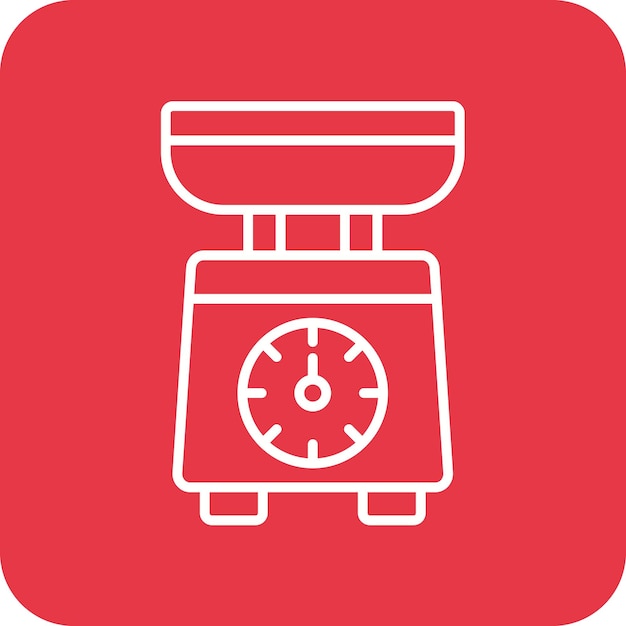 Imagen vectorial del icono de la escala de la cocina Se puede utilizar para artículos para el hogar