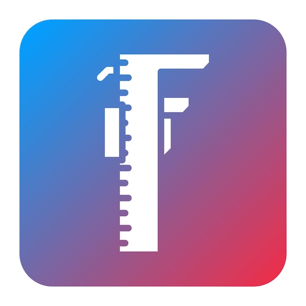 Imagen vectorial de icono de escala de ingeniería Se puede usar para Ingeniero en Mecánica