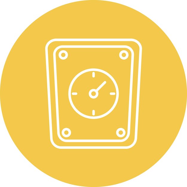 Imagen vectorial del icono de la escala de peso Se puede utilizar para Medicina I