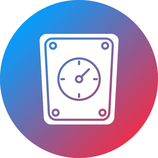Imagen vectorial del icono de la escala de peso Se puede utilizar para Medicina I