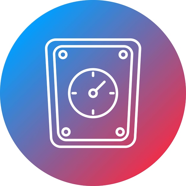 Imagen vectorial del icono de la escala de peso Se puede utilizar para Medicina I