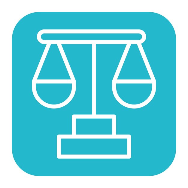 Imagen vectorial de icono de escala Se puede usar para estilos de vida
