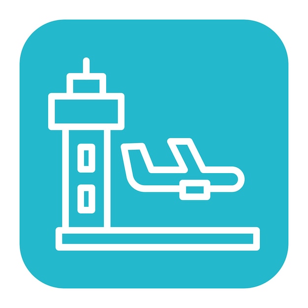 Imagen vectorial del icono de escala Se puede utilizar para la aerolínea