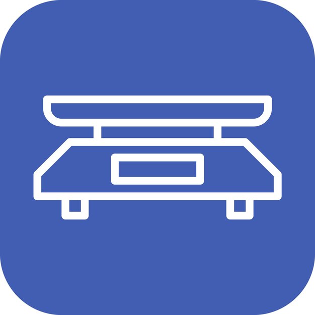 La imagen vectorial del icono de escala se puede utilizar para el supermercado