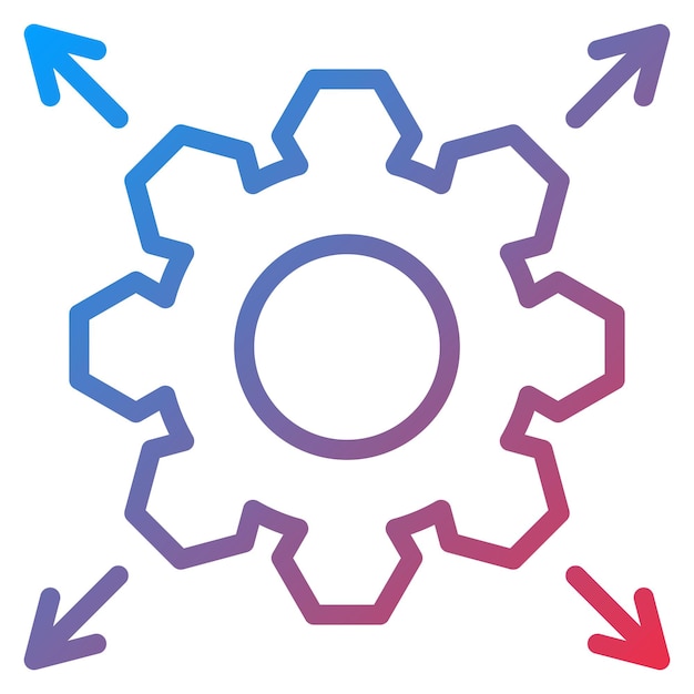Imagen vectorial de icono de escalabilidad Se puede utilizar para la ciencia de datos