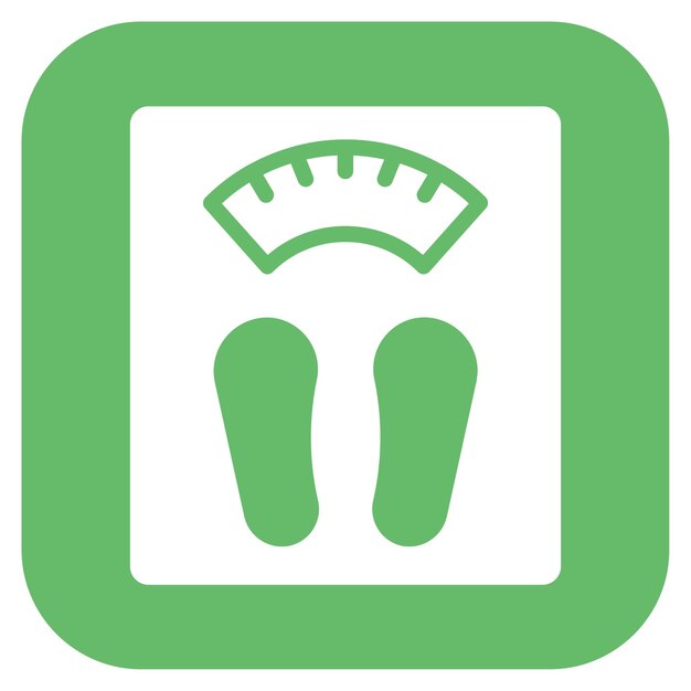 Imagen vectorial del icono de las escalas de peso Se puede utilizar para equipos deportivos