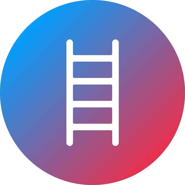 Imagen vectorial del icono de la escalera Se puede usar para jardinería