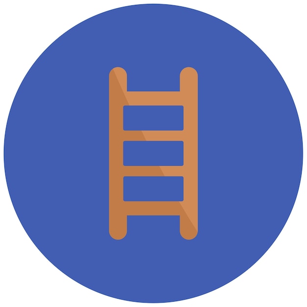 Imagen vectorial del icono de la escalera Se puede usar para jardinería