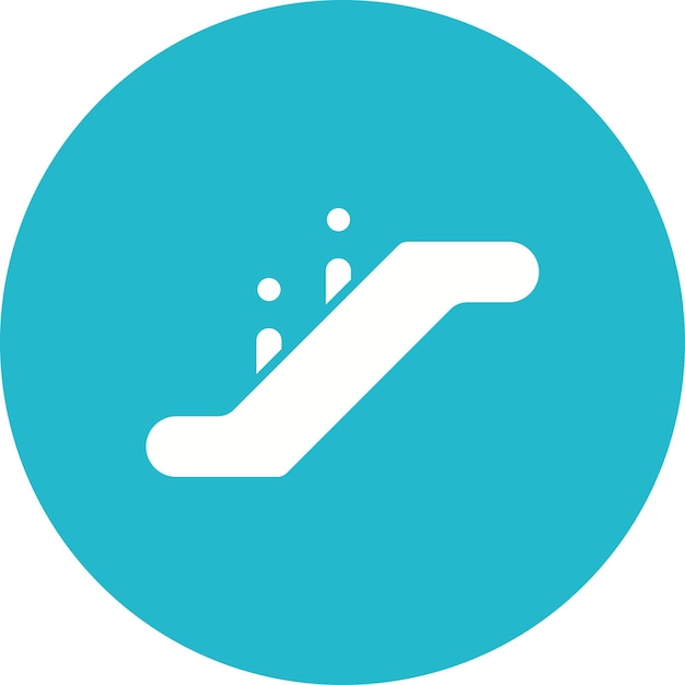 Imagen vectorial del icono de la escalera puede usarse para Mall