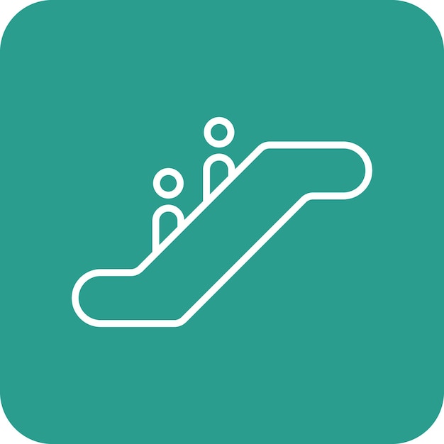 Imagen vectorial del icono de la escalera puede usarse para Mall