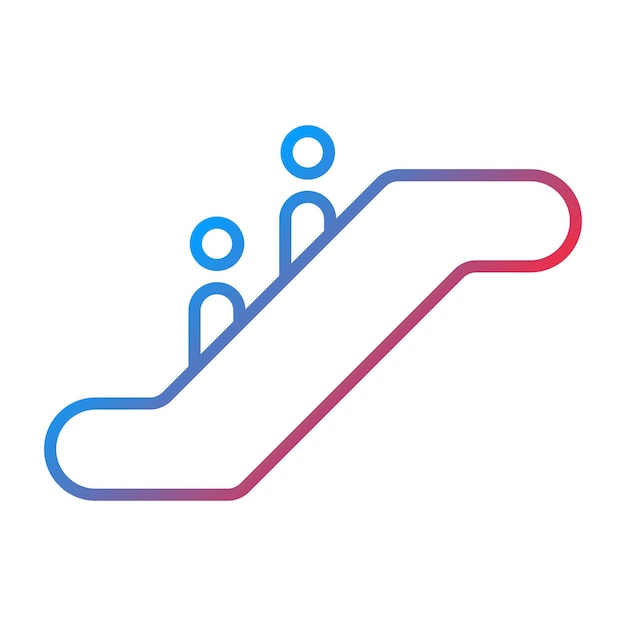 Imagen vectorial del icono de la escalera puede usarse para Mall