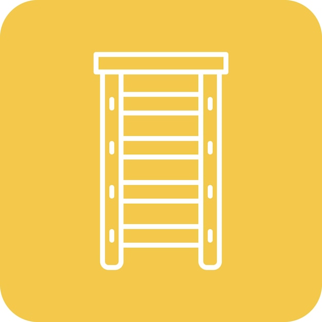 La imagen vectorial del icono de la escalera se puede utilizar para el bomberos