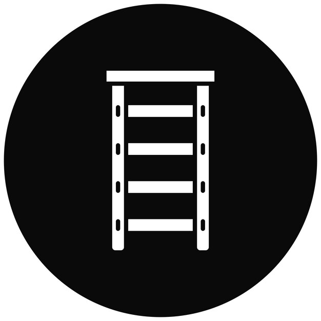La imagen vectorial del icono de la escalera se puede utilizar para el bomberos