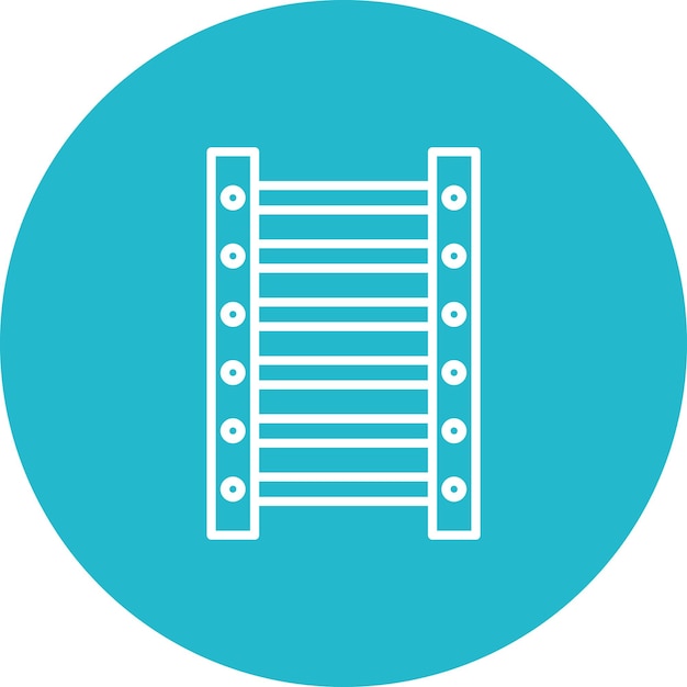 Imagen vectorial del icono de la escalera Se puede utilizar para herramientas de construcción
