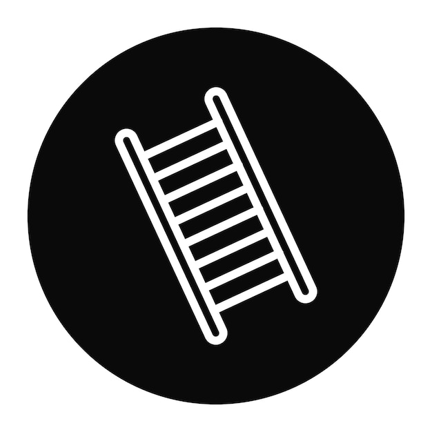 Imagen vectorial del icono de la escalera Se puede utilizar para los logros