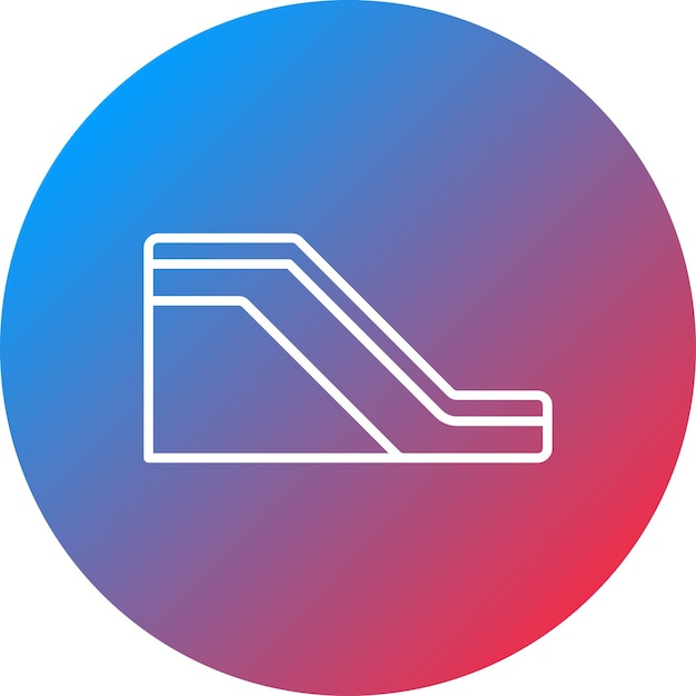 Imagen vectorial del icono de la escalera puede utilizarse para la inmigración