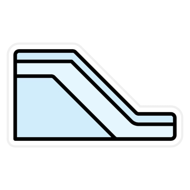 Imagen vectorial del icono de la escalera puede utilizarse para la inmigración