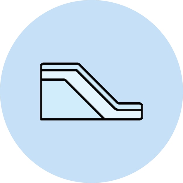 Imagen vectorial del icono de la escalera puede utilizarse para la inmigración