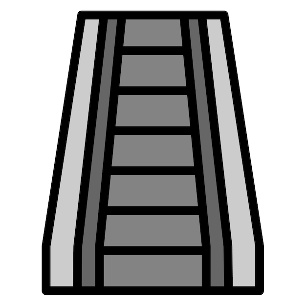 Imagen vectorial del icono de la escalera puede utilizarse para el supermercado