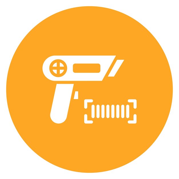 Imagen vectorial del icono del escáner de códigos de barras Se puede utilizar para el cumplimiento de pedidos