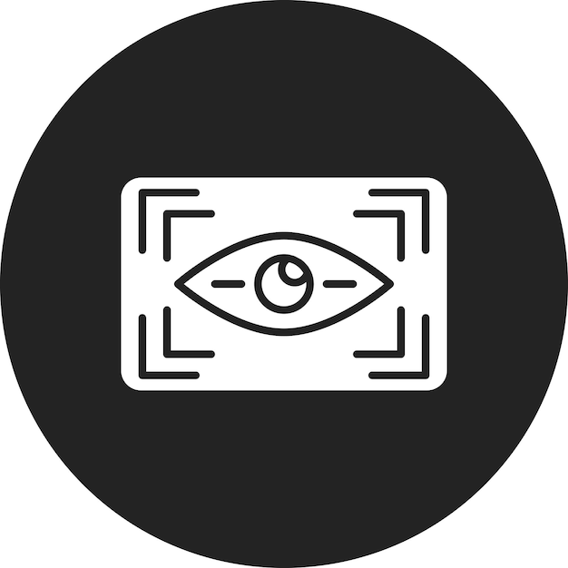 Imagen vectorial del icono del escáner ocular Se puede utilizar para Internet de las Cosas