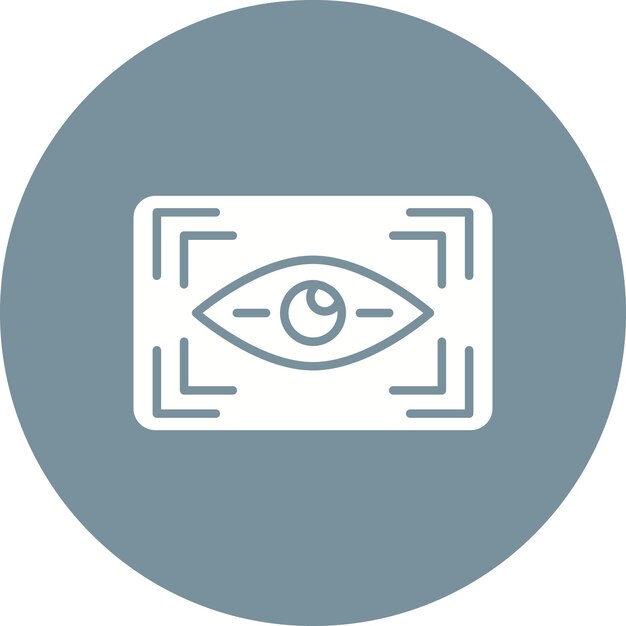 Imagen vectorial del icono del escáner ocular Se puede utilizar para Internet de las Cosas