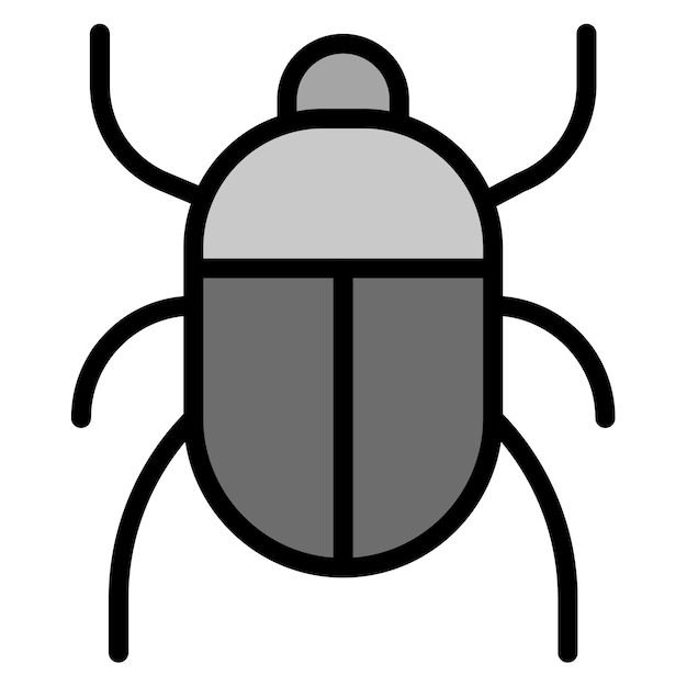 Imagen vectorial del icono del escarabajo Se puede usar para Egipto