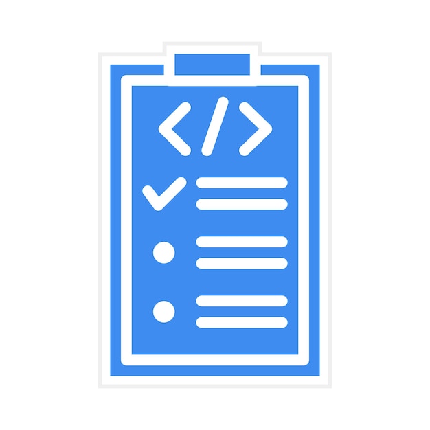 Imagen vectorial del icono del escenario de prueba Puede utilizarse para la garantía de calidad