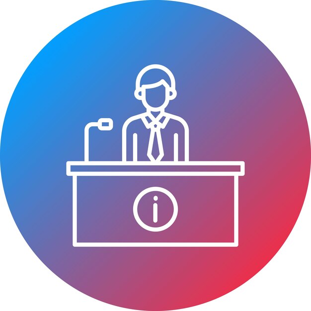 Imagen vectorial del icono del escritorio de información Puede utilizarse para Mall